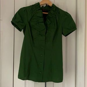 The Limited green short sleeve shirt size XS